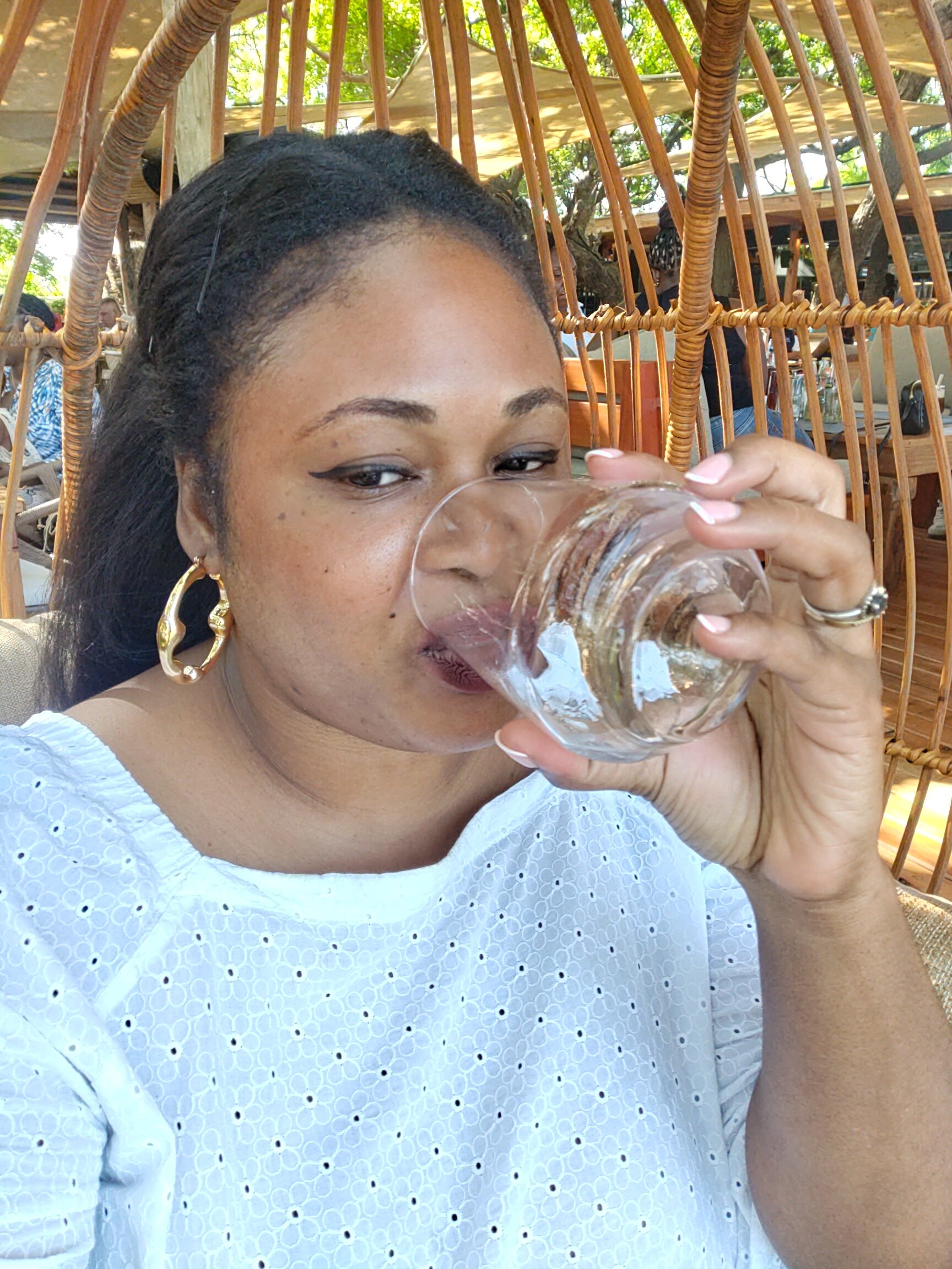 Tamara Ramsay enjoying a quiet moment in Tanzania